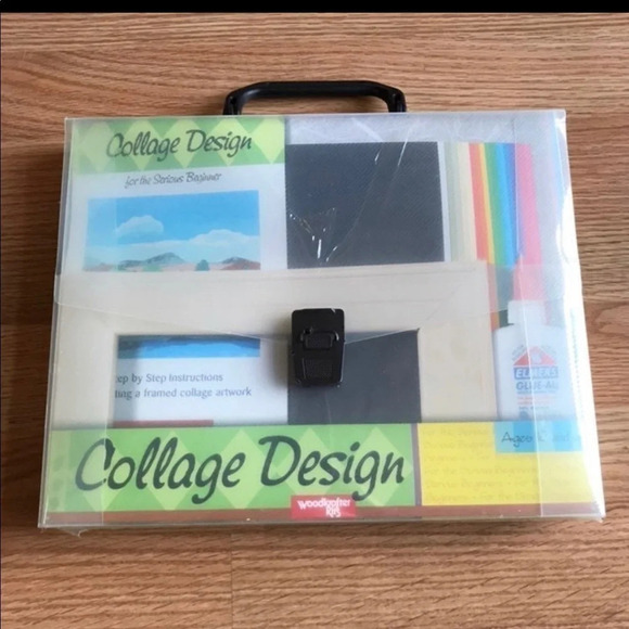 Collage Design Kit Woodkrafter Kits Factory Sealed Model 1-9301 Kid Art Project - Picture 1 of 5